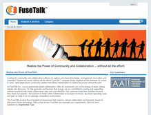 Tablet Screenshot of fusetalk.com